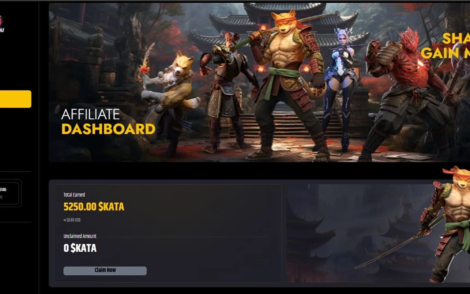 KatanaInu Rewards screenshot